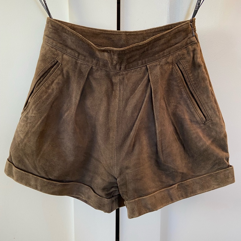 Topshop Suede Shorts